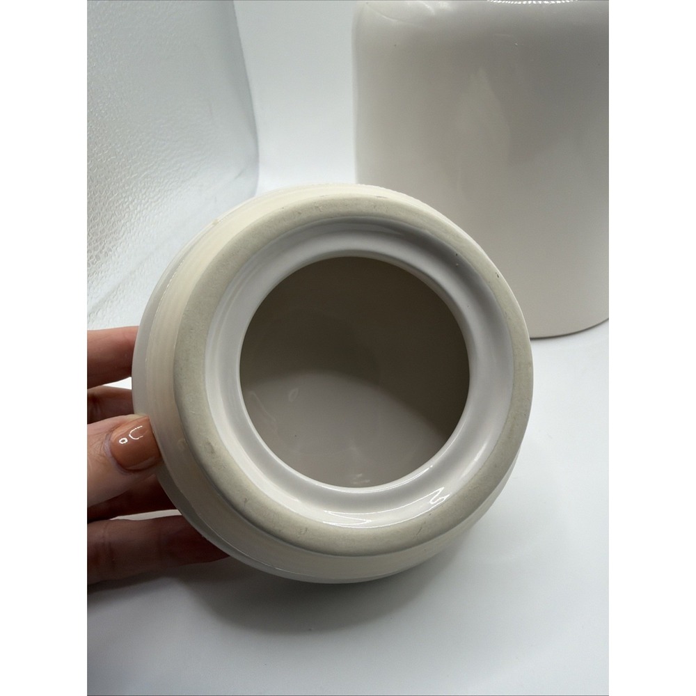 Rae Dunn COOKIES Canister Large White Ceramic Farmhouse Cookie Jar - Picture 4 of 6
